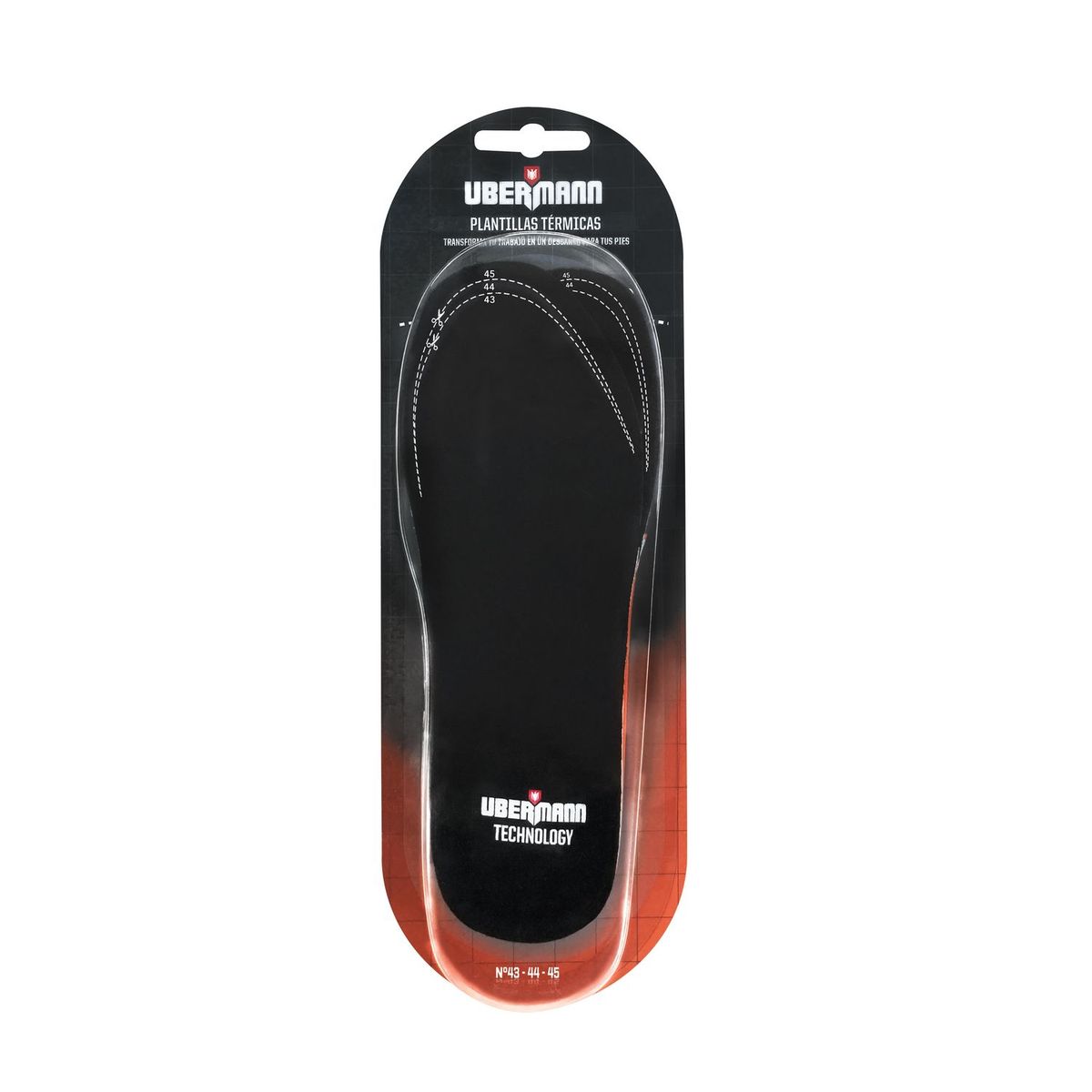 UBERMANN - Plantilla Térmica Calzado Talla 43- 45 Confort Invierno
