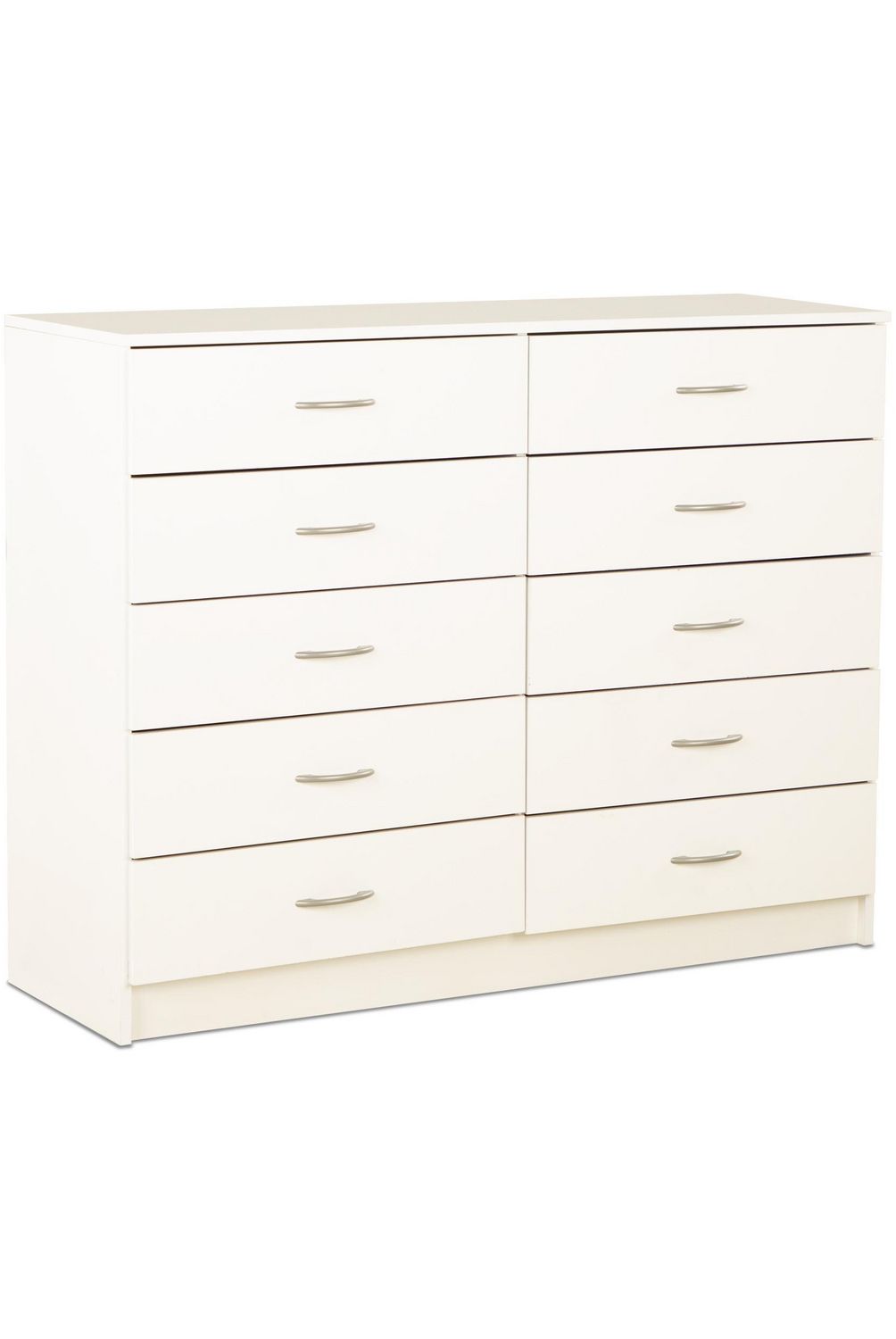STANFORD - Cómoda 10 Cajón(es) DB 120x93x40 cm Blanco