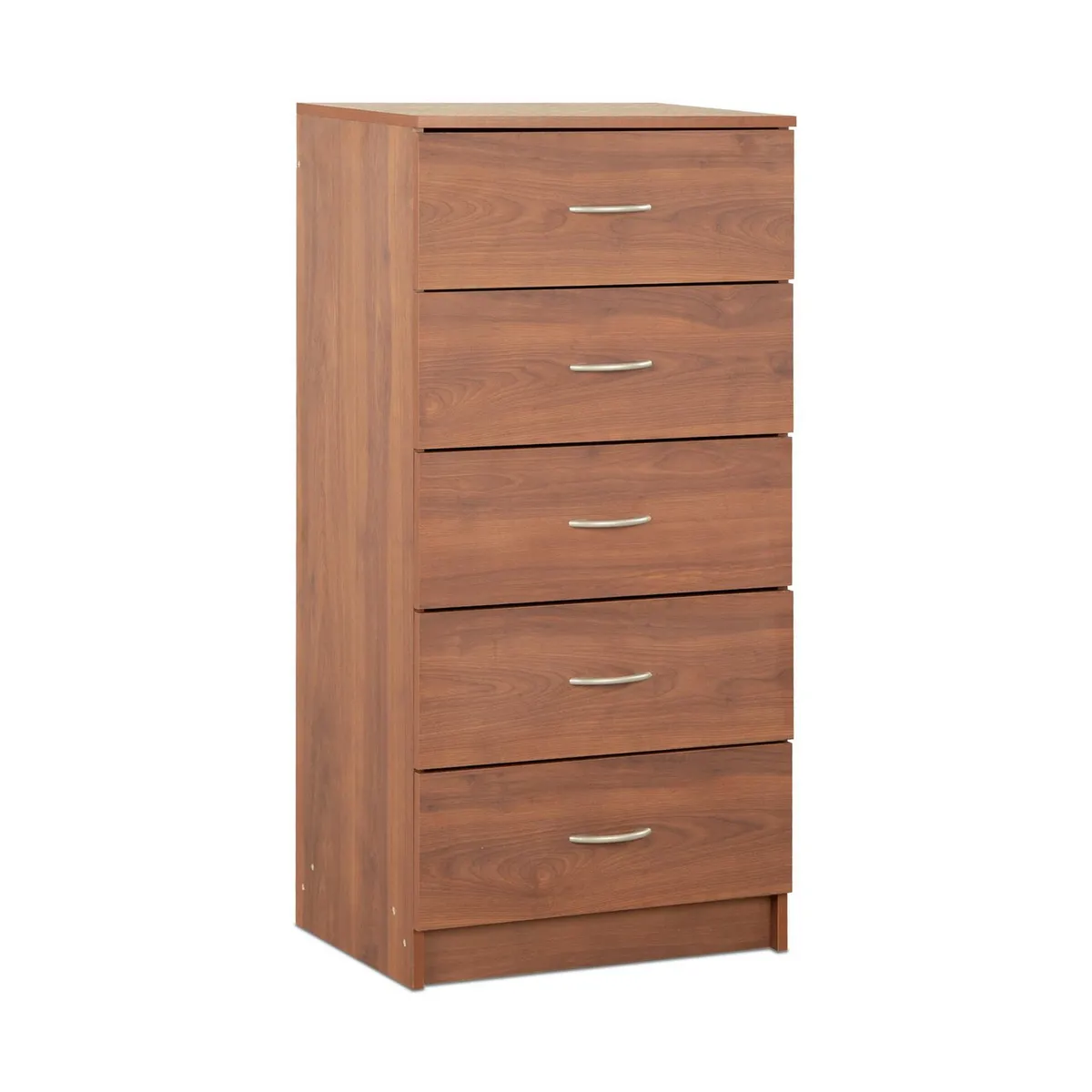 STANFORD - Cómoda 5 Cajón 5 Cajones 55x110x40 cm Cerezo