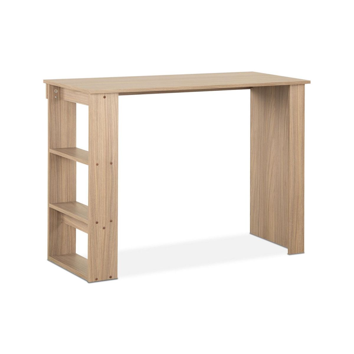 STANFORD - Escritorio 2 Repisas Nogal 110x80x48 cm