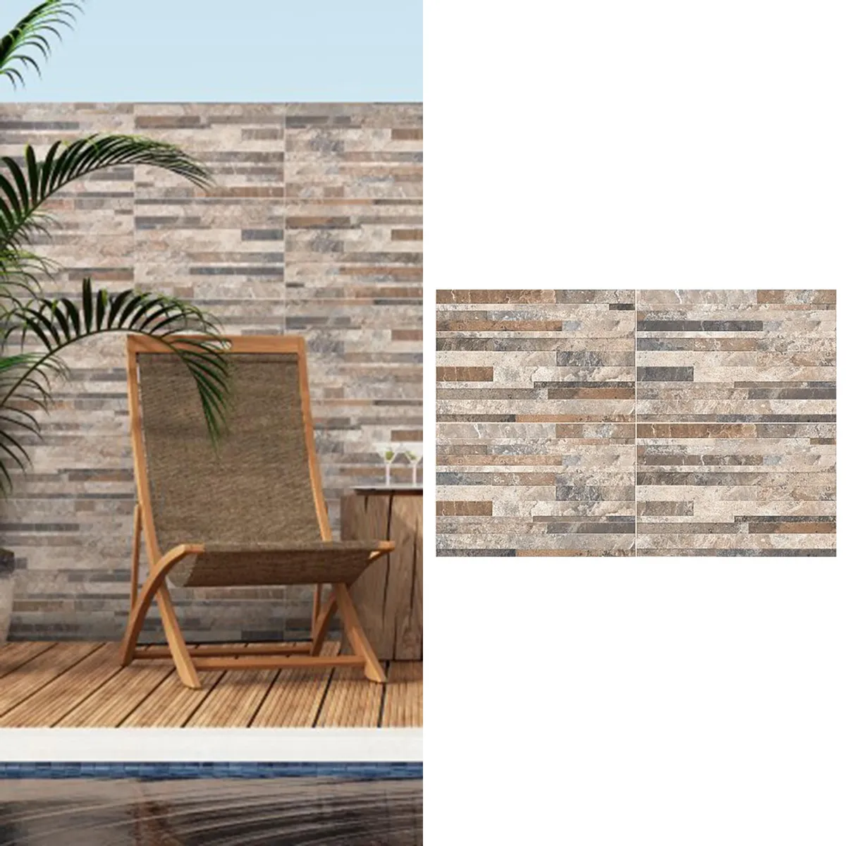 MIRAMAR - Fachada 34x51 cm Vecchio Multicolor 2.27 m2