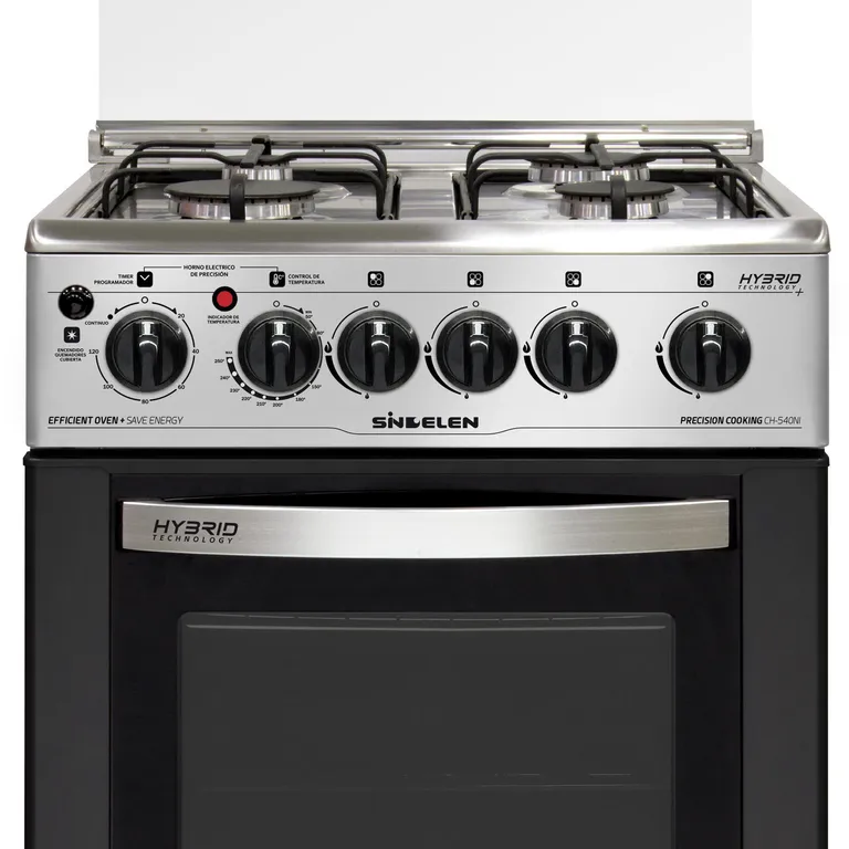 SINDELEN Cocina a Gas 4 Platos Inox CH-540NI