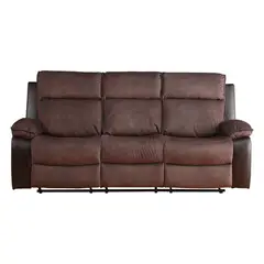 JUST HOME COLLECTION - Sillón Reclinable 3 cuerpos Brunei 215x105x95 cm Café