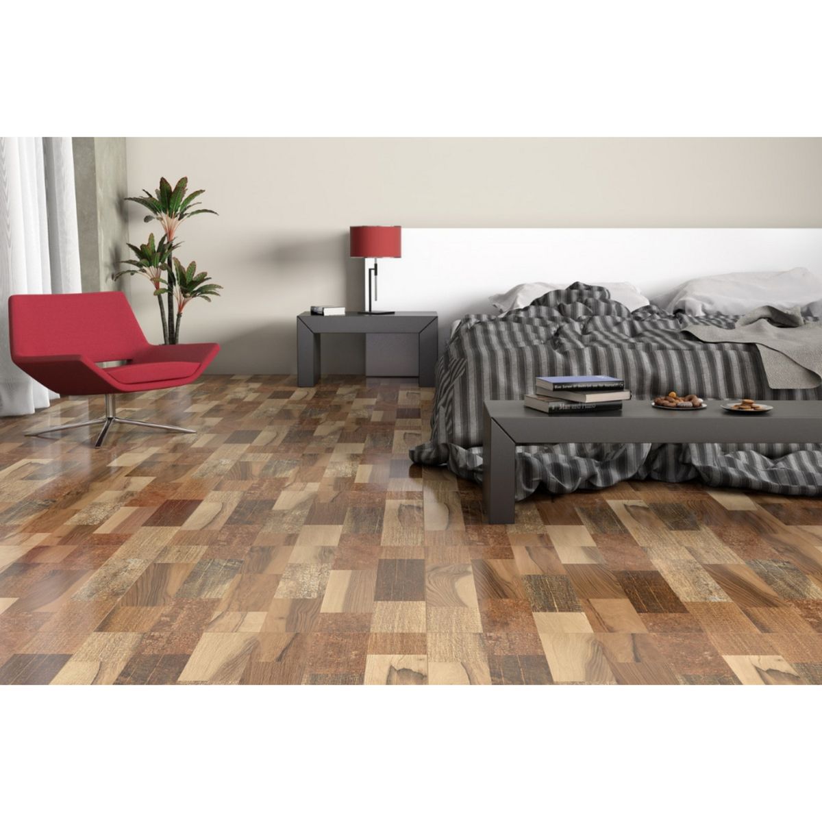  - Cerámica 43x43 cm Cumarua Marrón 2.03 m2