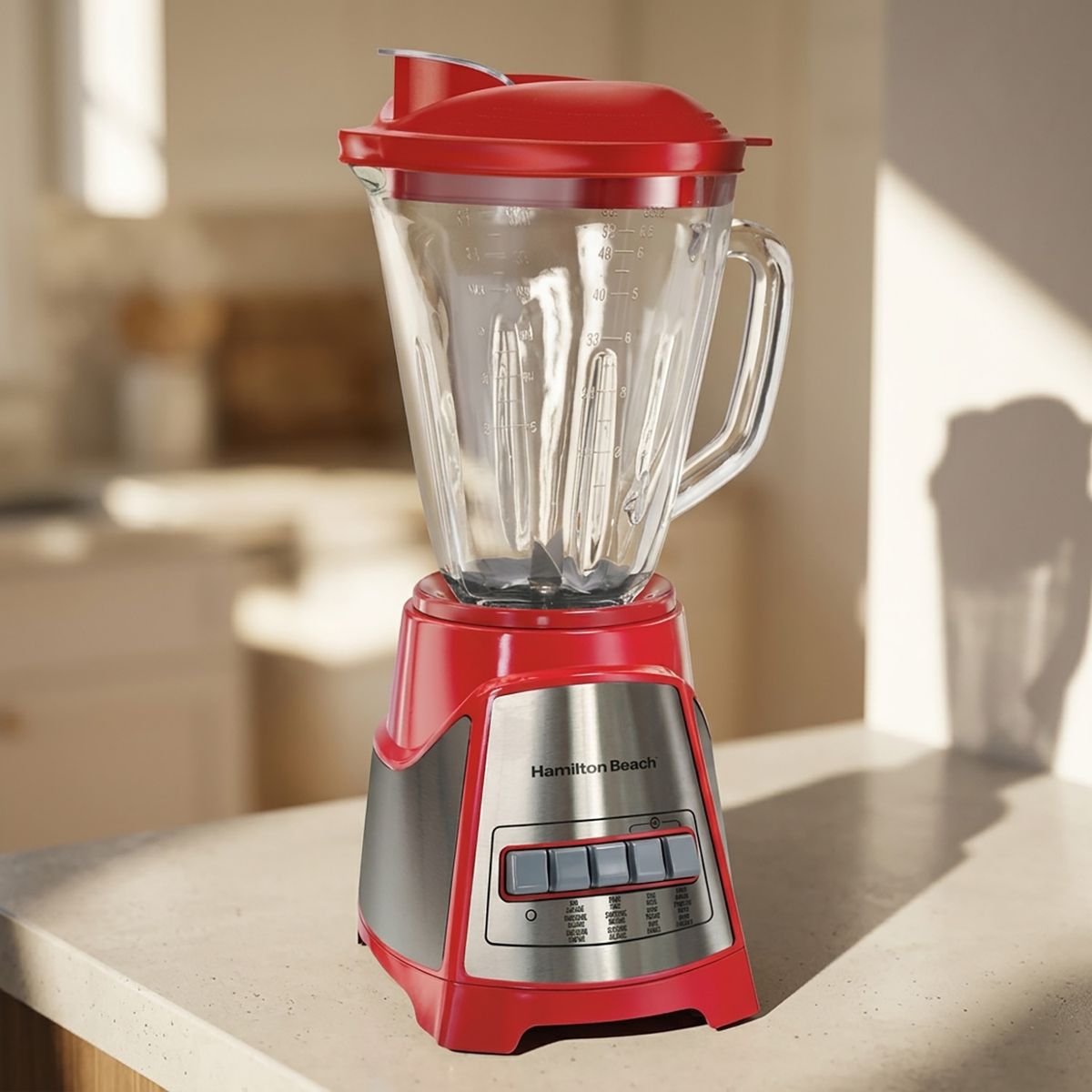 HAMILTON BEACH - Licuadora 1.5 Litros Rojo LC-58147-CL