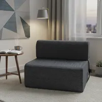 Sofá Cama Genova Gris Oscuro 120x165x18 cm