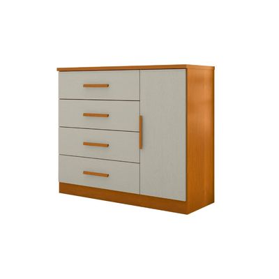 Imagen 2 del producto Cómoda 1 Puerta 4 Cajón 114,6x98,7x43,8 cm Arena Caramelo
