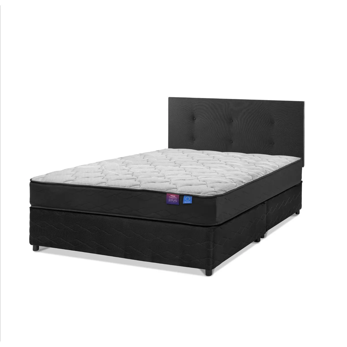 FLEX - Cama 2 plazas Americana Therapedic Plus Negro