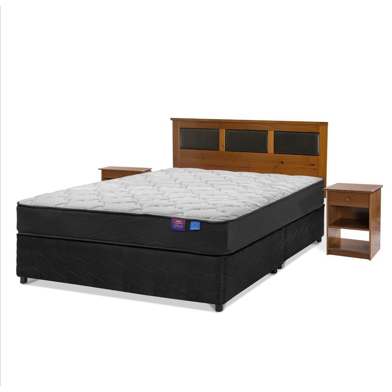 FLEX - Cama Americana Therapedic Plus 2 Plazas Base Dividida/Set Toscana