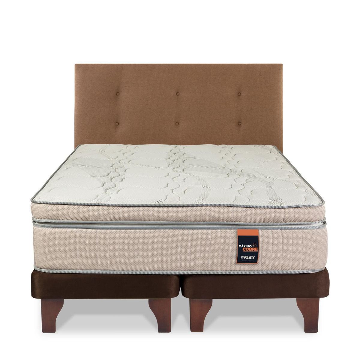 FLEX - Cama 2 plazas Europea Maximo Cobre Cobre