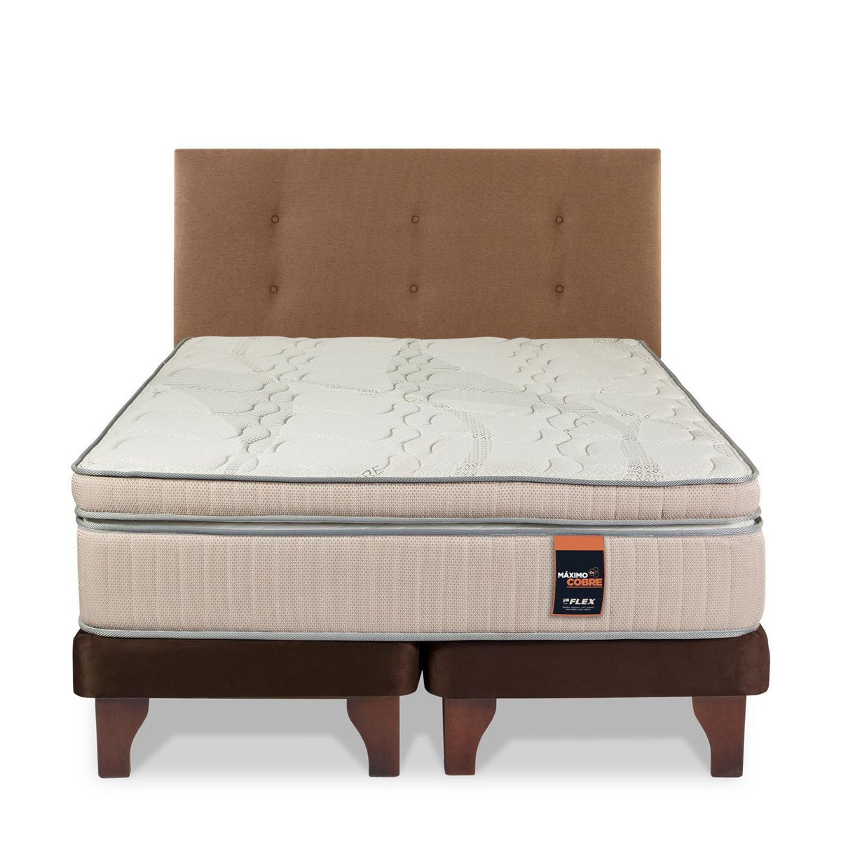 FLEX - Cama 2 plazas Europea Maximo Cobre Cobre