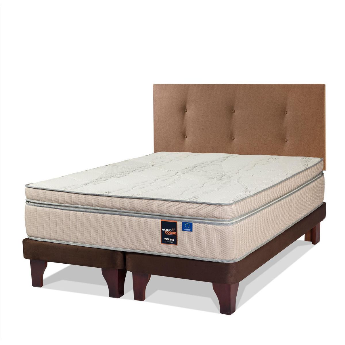 FLEX - Cama 2 plazas Europea Maximo Cobre Cobre