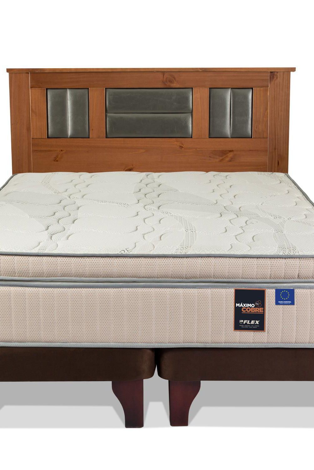 FLEX - Cama 2 Plazas Europea Maximo Cobre Cobre