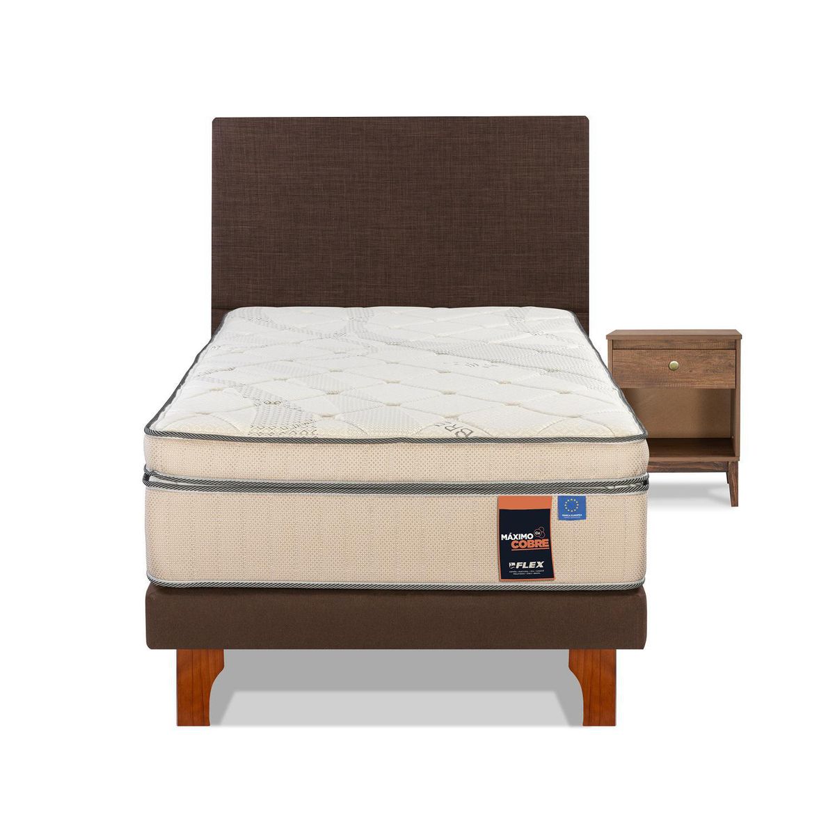 FLEX - Cama 1.5 plazas Europea Maximo Cobre Cobre