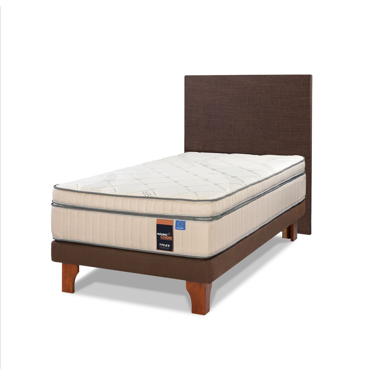 FLEX - Cama 1.5 plazas Europea Maximo Cobre Cobre