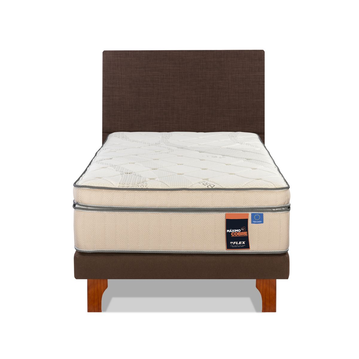 FLEX - Cama 1.5 plazas Europea Maximo Cobre Cobre