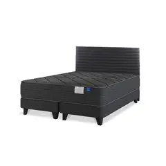 FLEX - Cama Europea Black King Base Dividada 180x200 cm/Respaldo modern Grafito