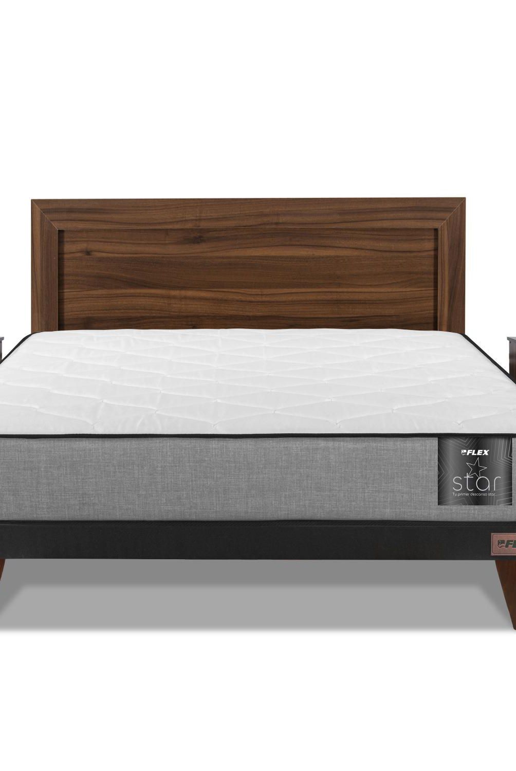 FLEX - Cama Europea Flat Star 2 Plazas Base normal 150x190 cm/Set Asturias