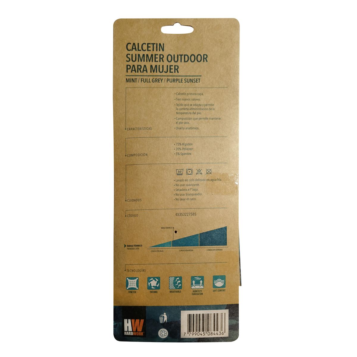 HARDWORK - Pack 3 calcetin summer mujer