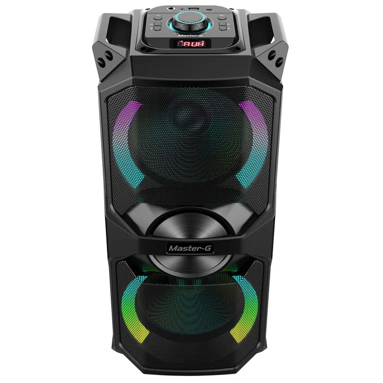 Parlante karaoke bluetooth 6.5" x2 20w rms Luxor