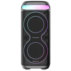 MASTER G - Parlante karaoke bluetooth 6.5" x2 40w rms 2 entradas microfono Champion