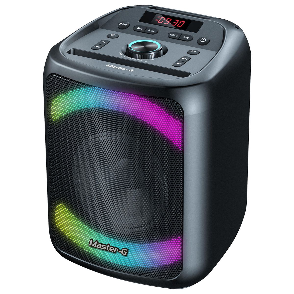 MASTER G - Parlante karaoke bluetooth 6,5" 15w rms usb C Cypher