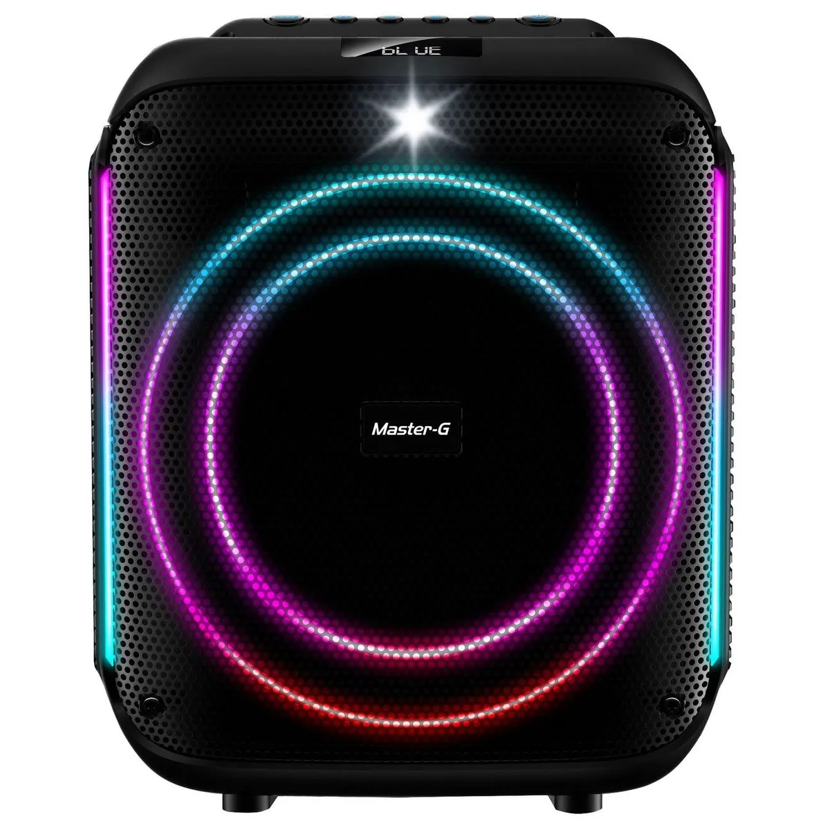 MASTER G - Parlante karaoke bluetooth 8"+ 1,5" 60w rms usb C Scratch