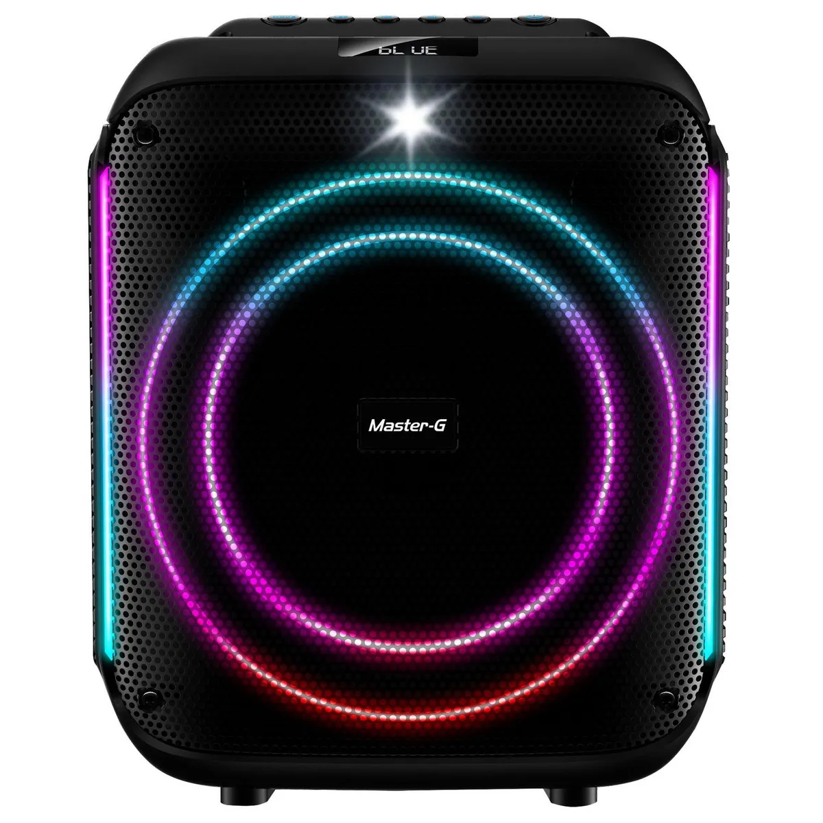 MASTER G - Parlante karaoke bluetooth 8"+ 1,5" 60w rms usb C Scratch