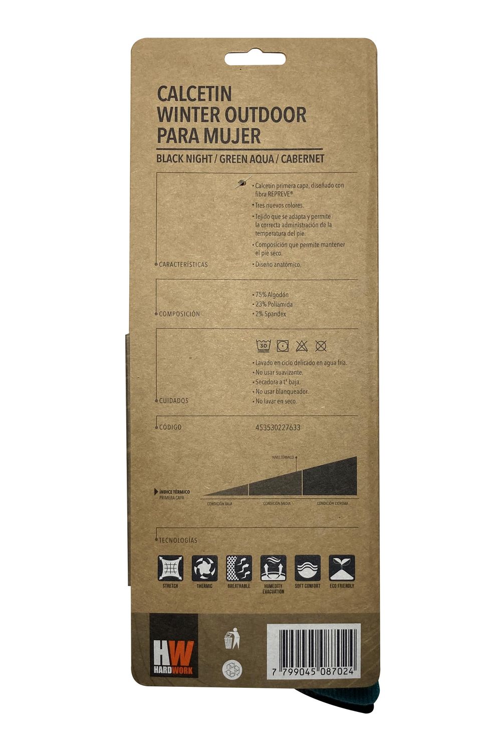 HARDWORK - Pack 3 calcetin winter mujer