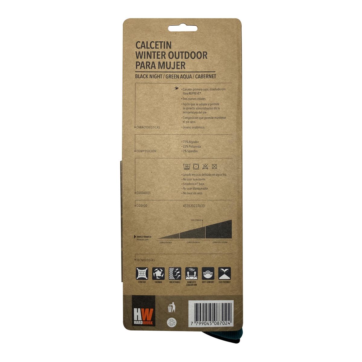 HARDWORK - Pack 3 calcetin winter mujer