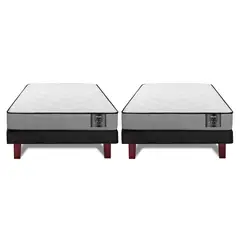 FLEX - Duplex Cama Europea Flat Black Star 1 plaza