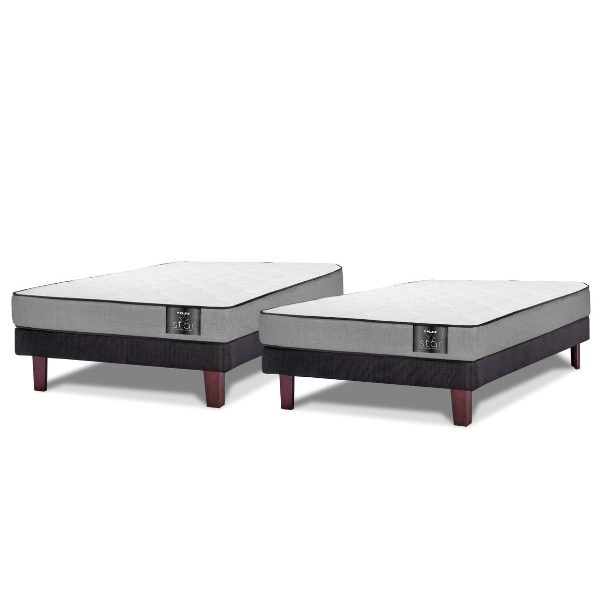 FLEX - Duplex Cama Europea 1 plaza Europea Star Gris