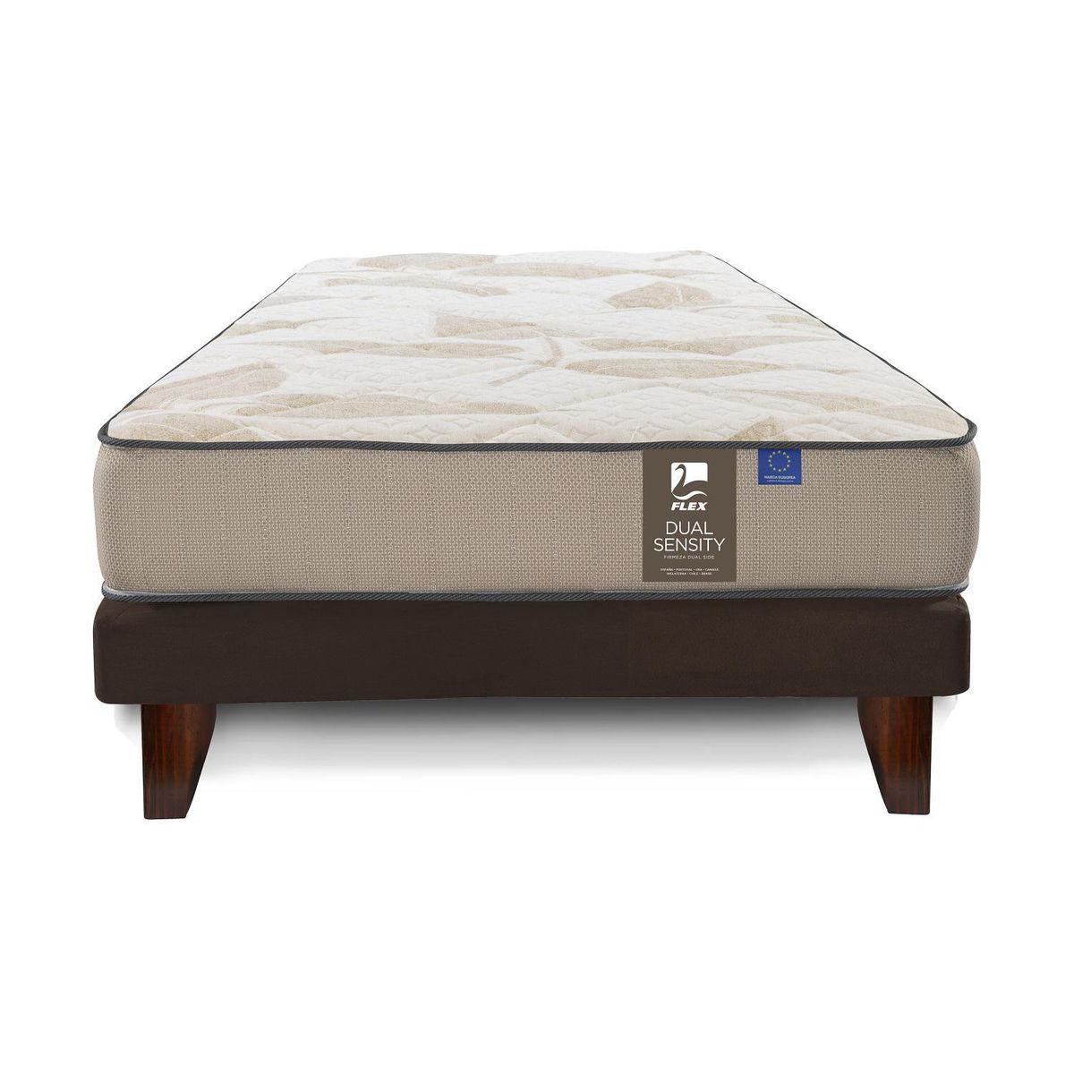 FLEX - Cama 1.5 plazas Europea Dual Sensity Café
