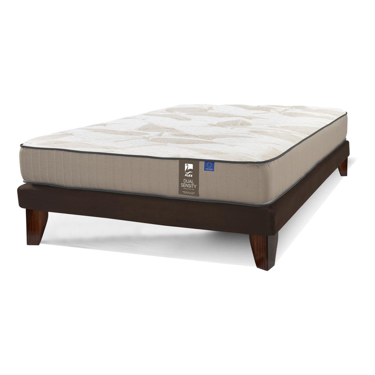 FLEX - Cama 2 plazas Europea Dual Sensity Café