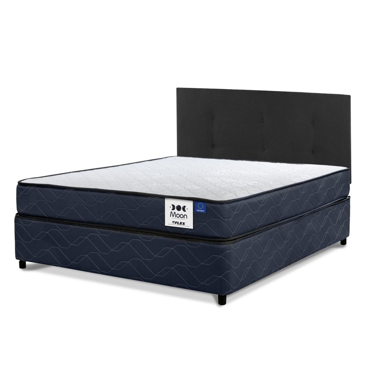 FLEX - Cama Americana Blue Moon 2 Plazas/Respaldo Royal