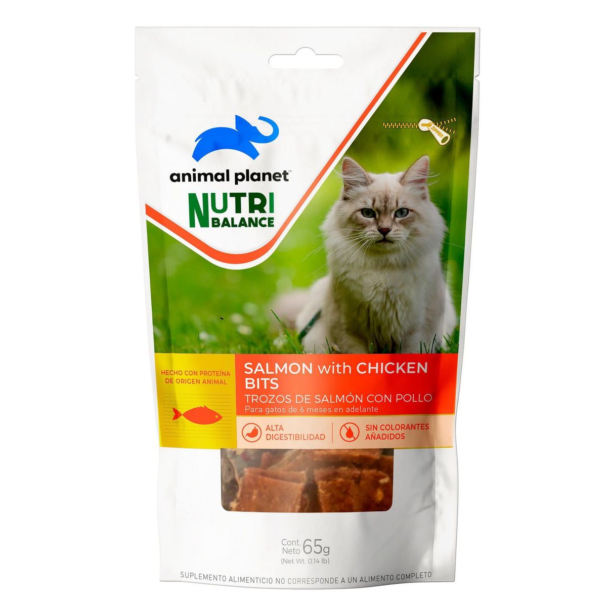 ANIMAL PLANET - Snack para Gato Adulto Salmón 0.065 kg