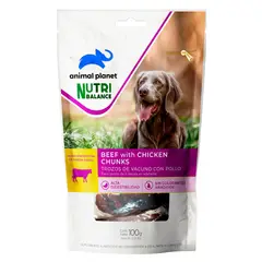 ANIMAL PLANET - Snack para Perro Adulto Vacuno 100 gr