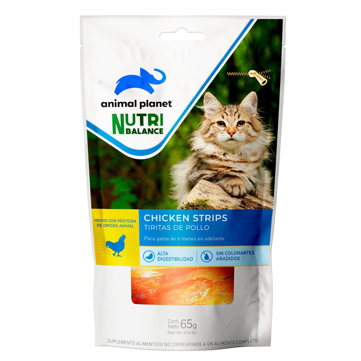 ANIMAL PLANET - Snack para Gato Adulto Pollo 0.065 kg