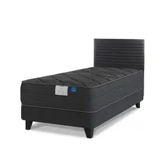 FLEX - Cama 1.5 plazas Europea Black Gris
