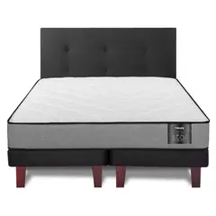 FLEX - Cama Europea 2 plazas Star Gris