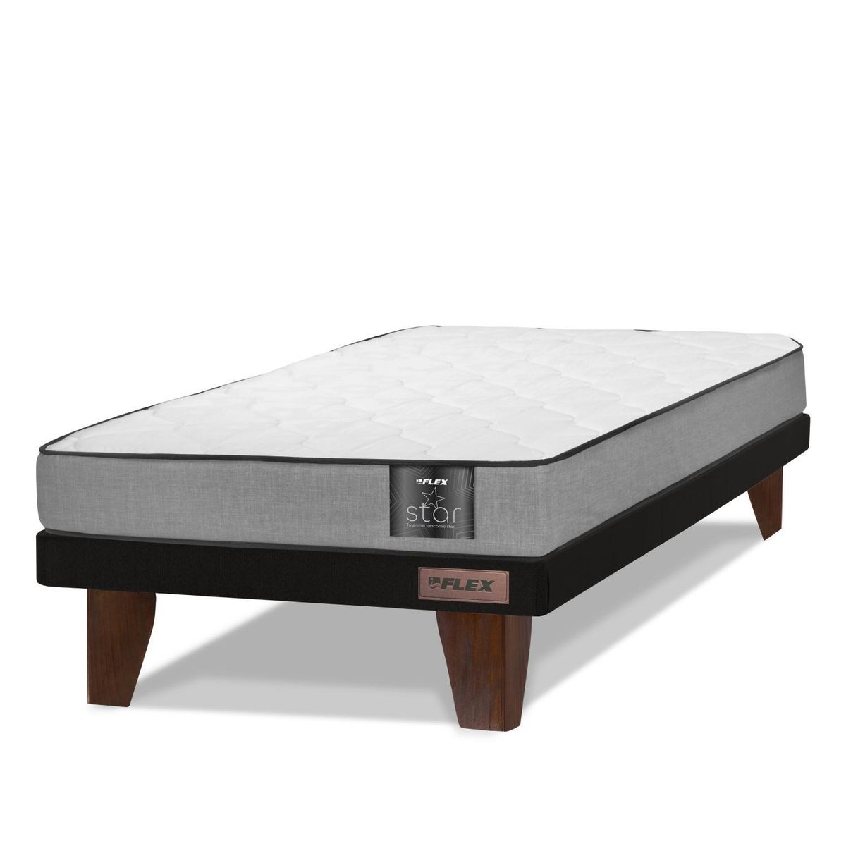 FLEX - Cama 1.5 plazas Europea Therapedic Plus Negro