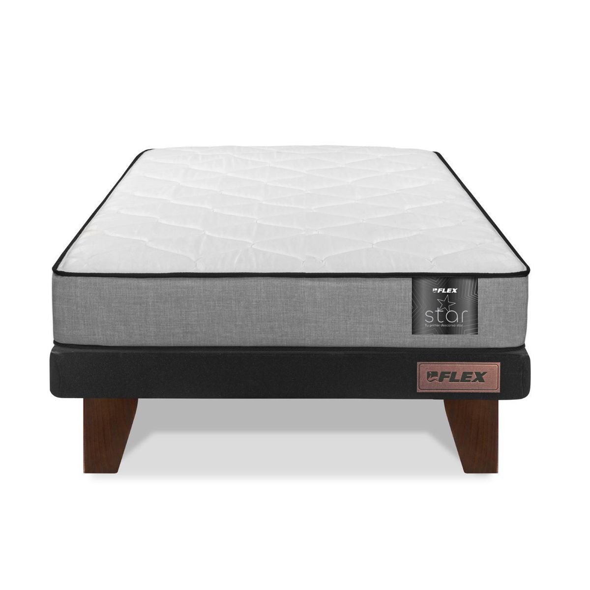 FLEX - Cama 1.5 plazas Europea Therapedic Plus Negro