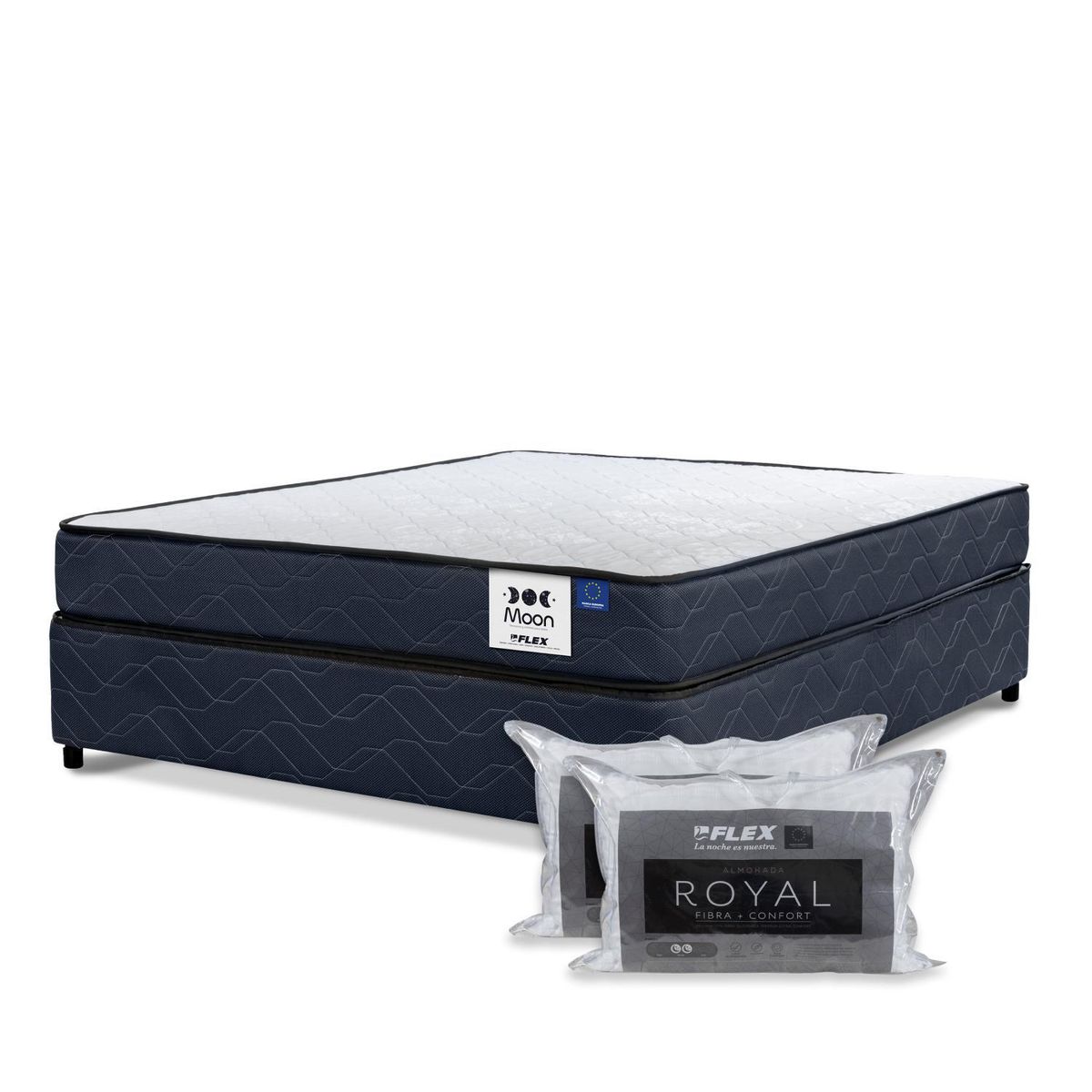 FLEX - Cama 2 plazas Americana Blue Moon Azul