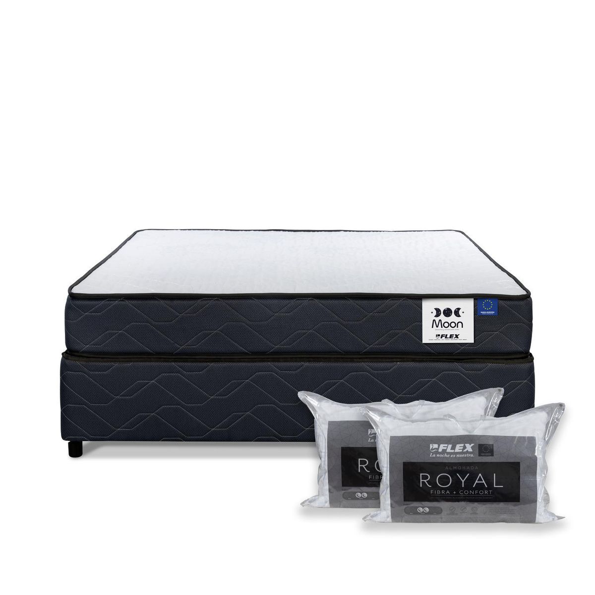 FLEX - Cama 2 plazas Americana Blue Moon Azul