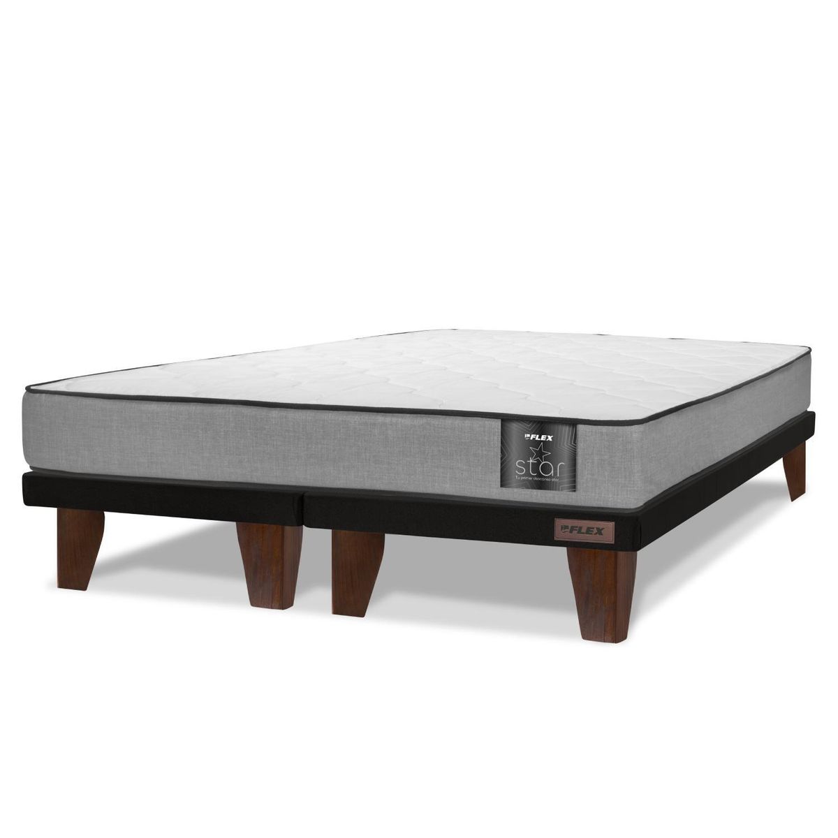 FLEX - Cama 2 plazas Europea Therapedic Plus Negro