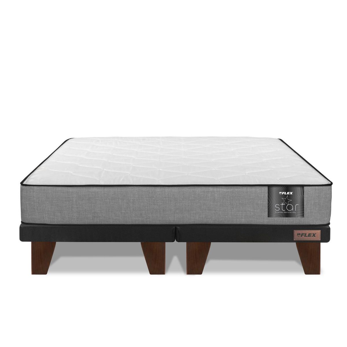 FLEX - Cama 2 plazas Europea Therapedic Plus Negro