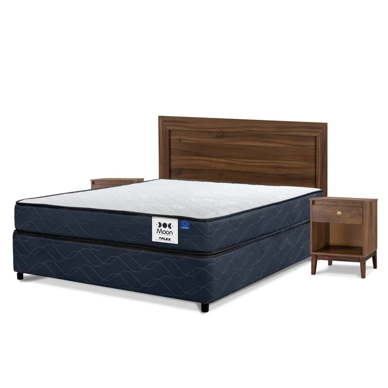FLEX - Cama 2 Plazas Americana Blue Moon Azul
