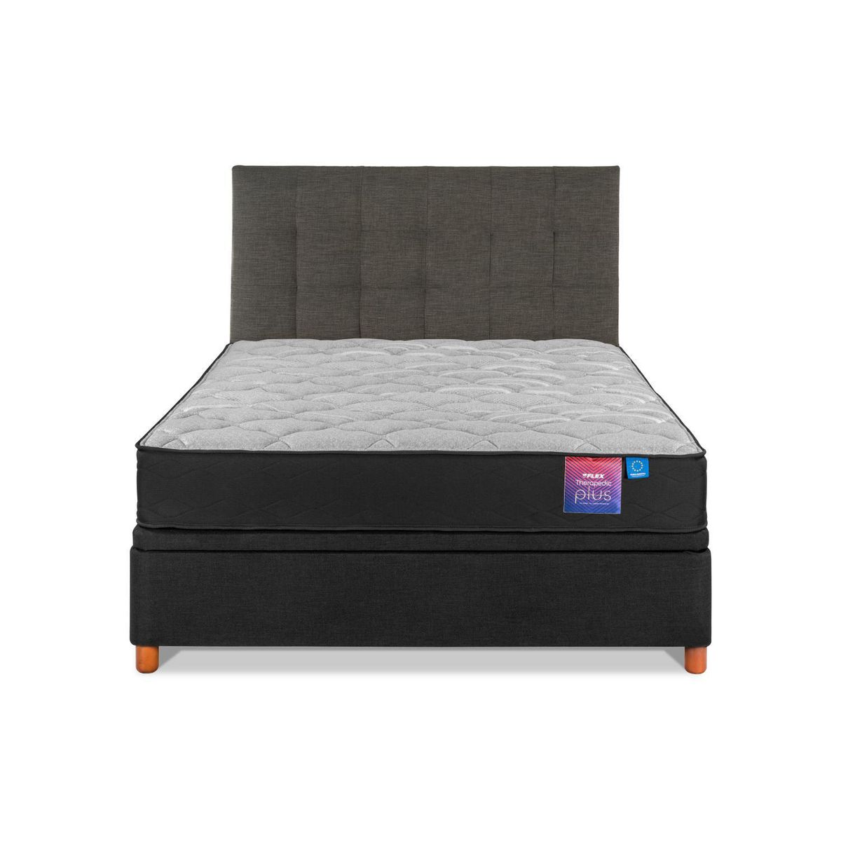 FLEX - Cama Baúl 2 plazas de Estructura Therapedic Plus Negro