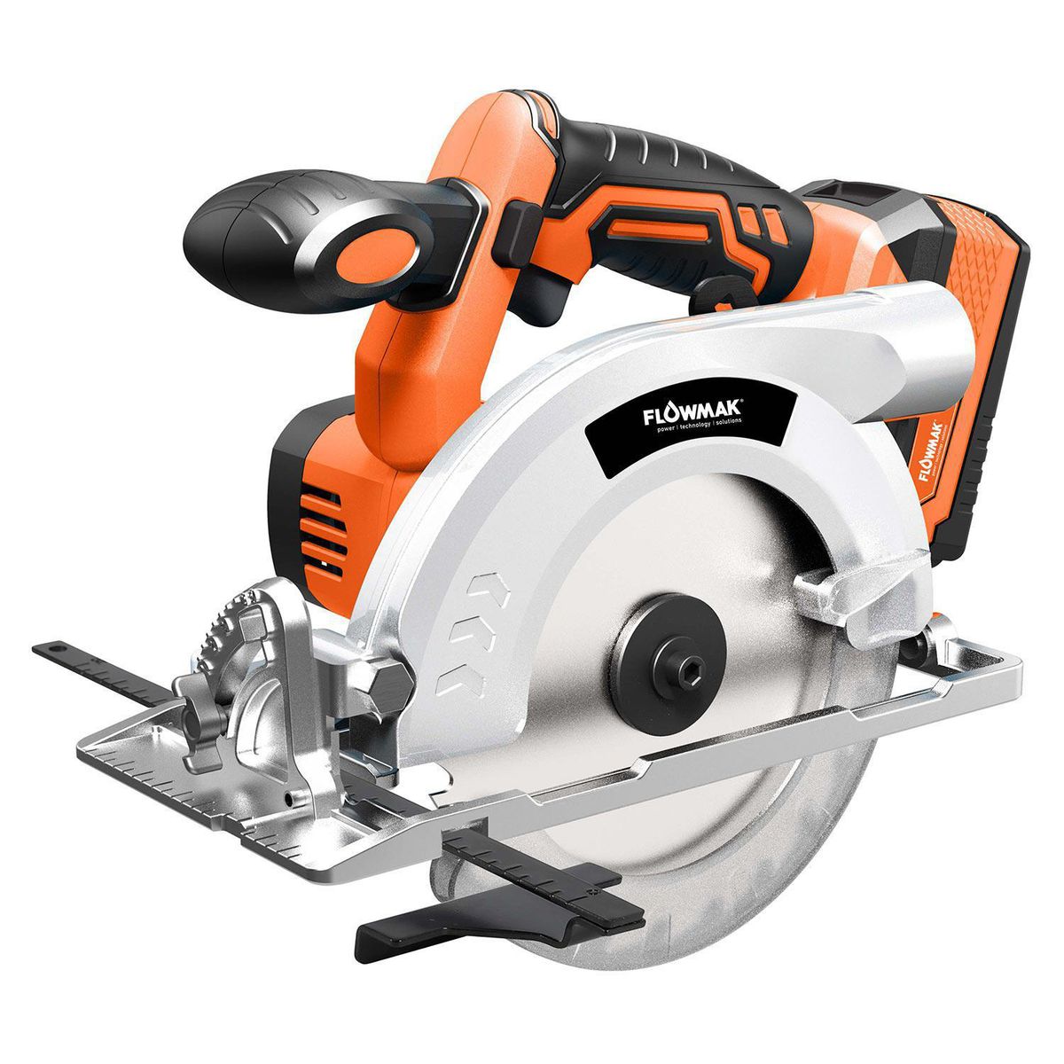 FLOWMAK - Sierra circular 6 1/2'' 18v batería 4ah y cargador 3800rpm