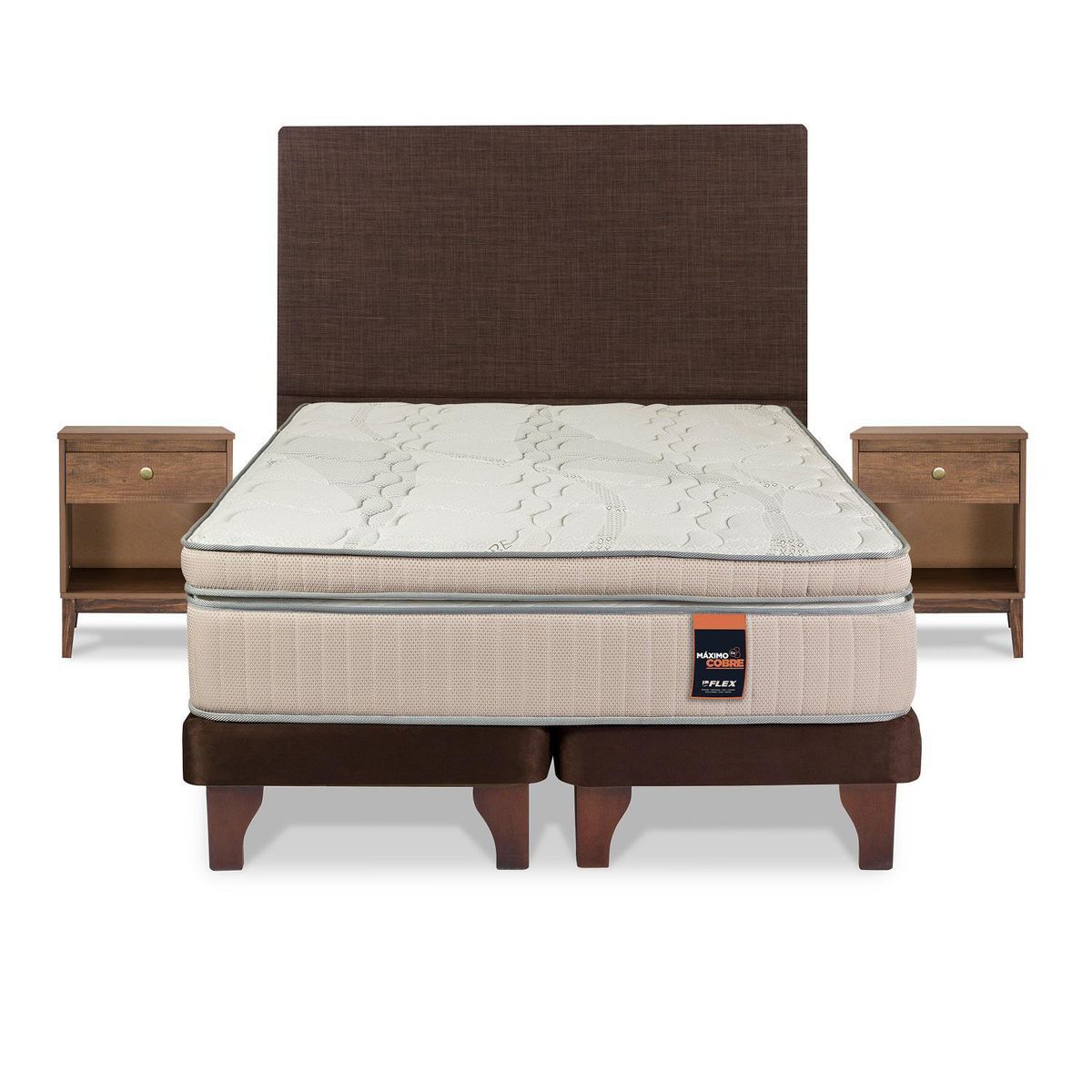 FLEX - Cama King Europea Maximo Cobre Cobre